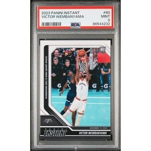Victor Wembanyama 2023-24 Panini #60 NBA Rookie Card Spurs 1 of 6522 PSA 9 Mint